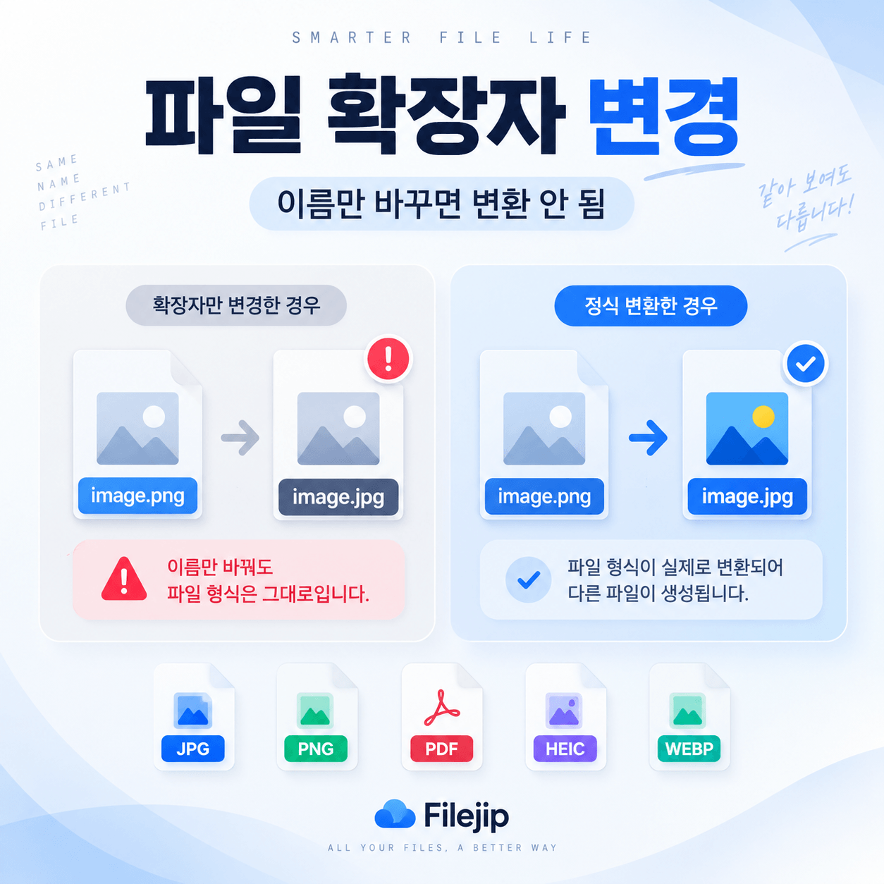 파일 확장자 변경